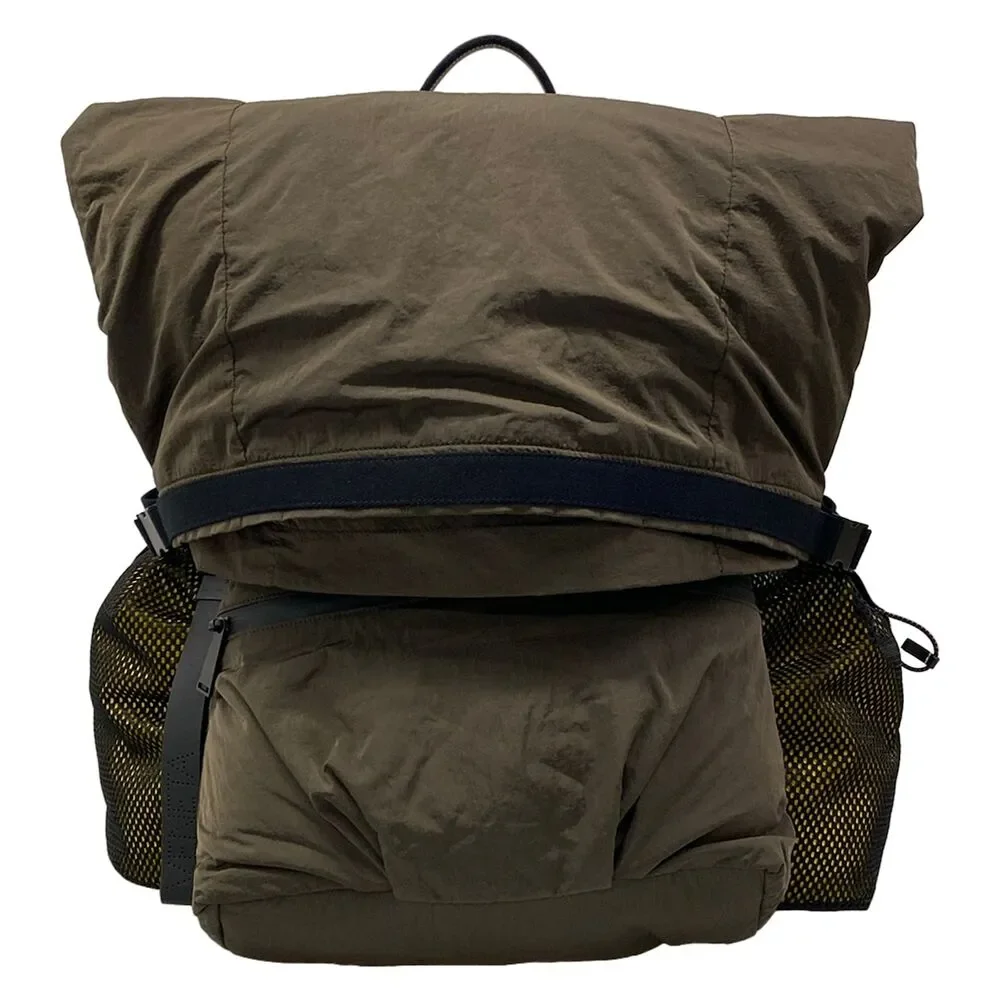Bottega Veneta Backpack Dark Brown Black Yellow